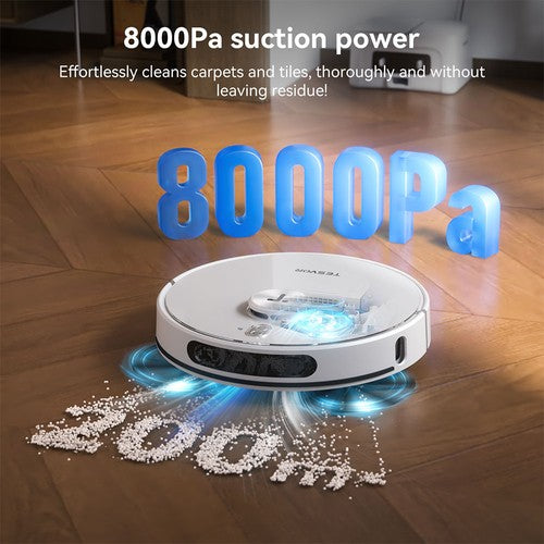 Tesvor S8 Max Robot Vacuum Cleaner, 3-in-1 Vacuum/Sweep/Mop, 8000Pa Tesvor S8 Max Robot Vacuum Cleaner, 3-in-1 Vacuum/Sweep/Mop, 8000Pa